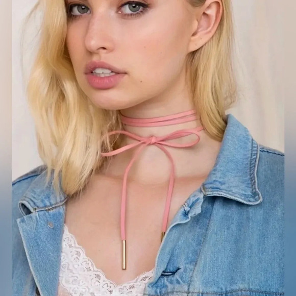 Adjustable Velvet  String Choker Necklace - Picture 3 of 3